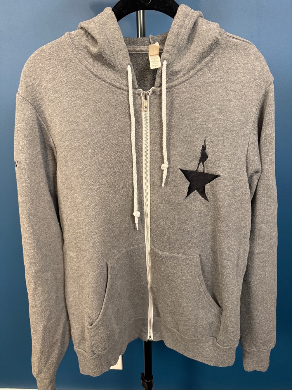 Hamilton the Musical Gray Zip Hoodie